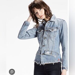 🍀 Lucky Brand Waisted Trucker Jacket 8